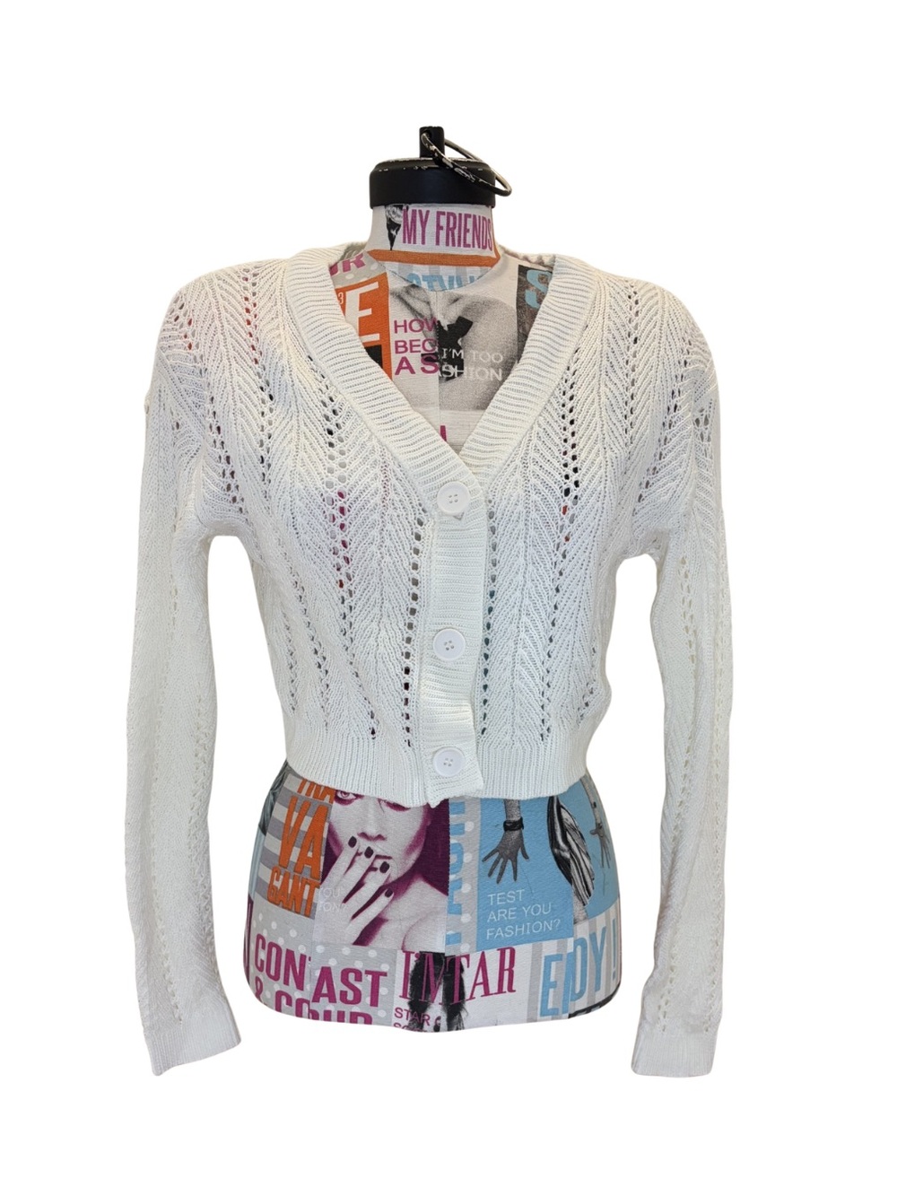 White Knit Cardigan